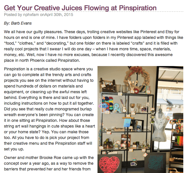 Ge Your Creative Juices Flowing Article