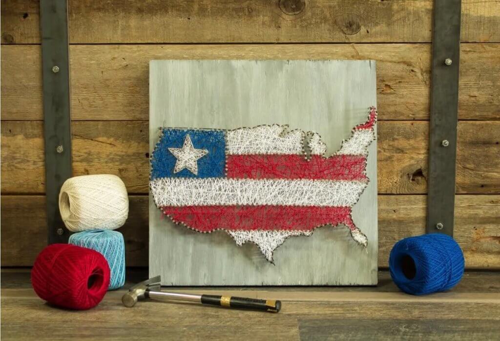 string-art-flag